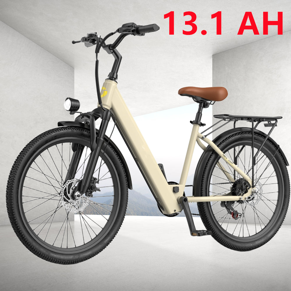 24英寸电动山地自行车 550W峰值功率 36V 13.1Ah电池 成人电动越野车 19.7英里/小时 成人电动自行车 35.5英里续航里程 成人电动摩托车自行车