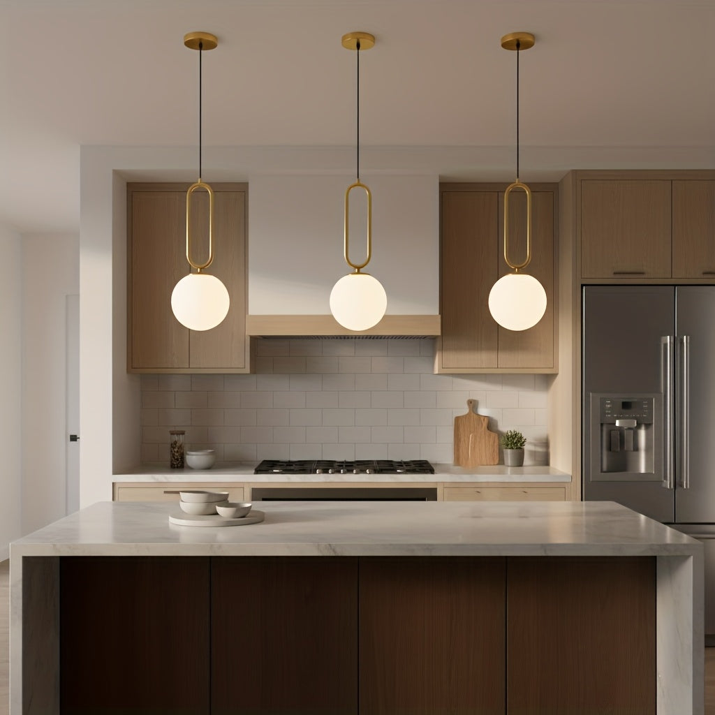 Nordic simple E27 base rotomolded round ball creative bedroom bedside pendant light, dining room and living room decoration