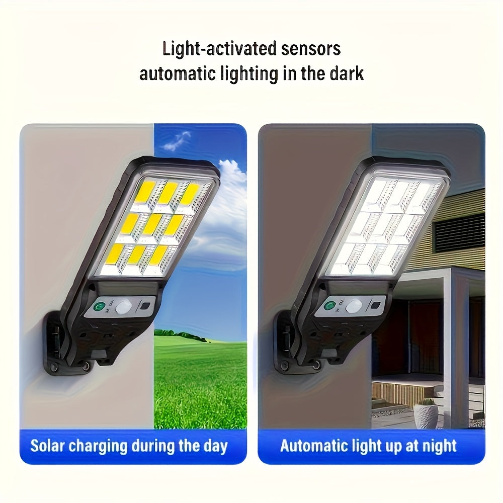 6 Pack Smart Outdoor Security Sensor Light, with Auto On/Off & Remote Control – Infrared Sensor LED Street Light, Perfect for Garden, Driveway, Courtyard and Pathway Lighting