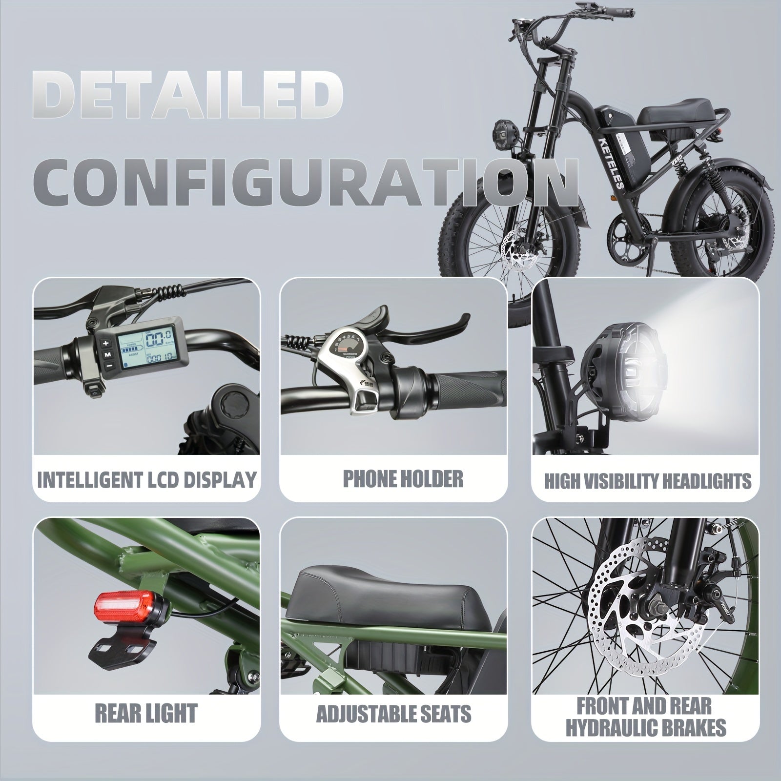 20寸 19mph 500w电动助步车17.5ah