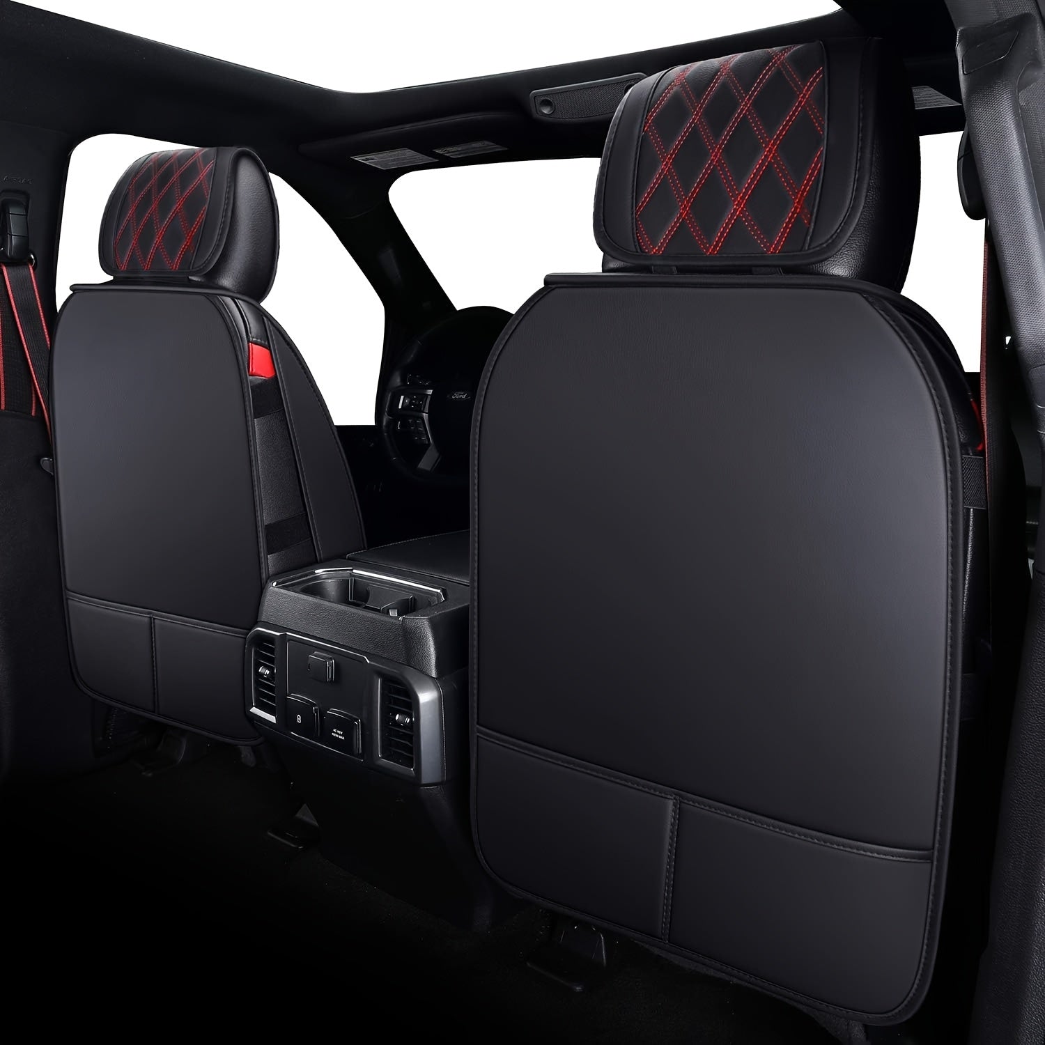 Aierxuan Offers a Complete Set of Car Seat Covers for F150, Made of Waterproof Artificial Leather. These Car Seat Cushions Are Designed to Fit a Variety of Vehicles, Including SUVs and Pickup Trucks, Especially Ford Models from 2009 to 2025.
