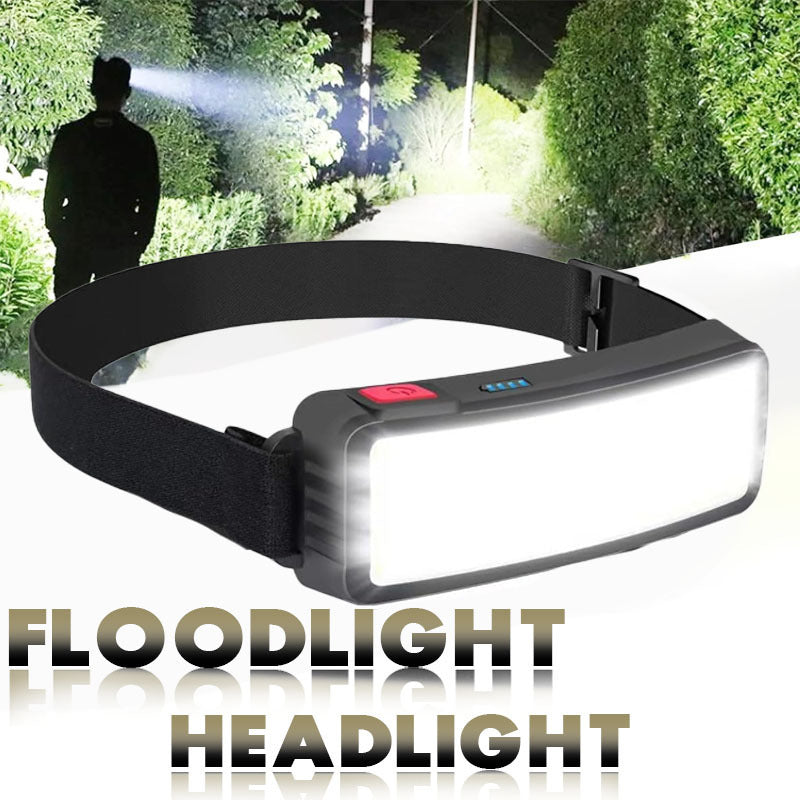 1PC COB Headlamp, USB Rechargeable Reading Flashlight, 3 Lighting Modes, Bright Portable Bedside Study Flood Light for Home Office Use