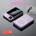 22.5W Fast Charging Support, 5000mAh/10000mAh Large Capacity, Charges Quickly & Boasts Long Battery Life, Easily Meets All-Day Power Needs. Features Magnetic Wireless Charging for Cord-Free Convenience.