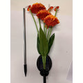 A Single Solar Honeycomb Flower Light, Designed in the Shape of a Bee, Perfect for Decorating Outdoor Spaces such as Gardens and Lawns