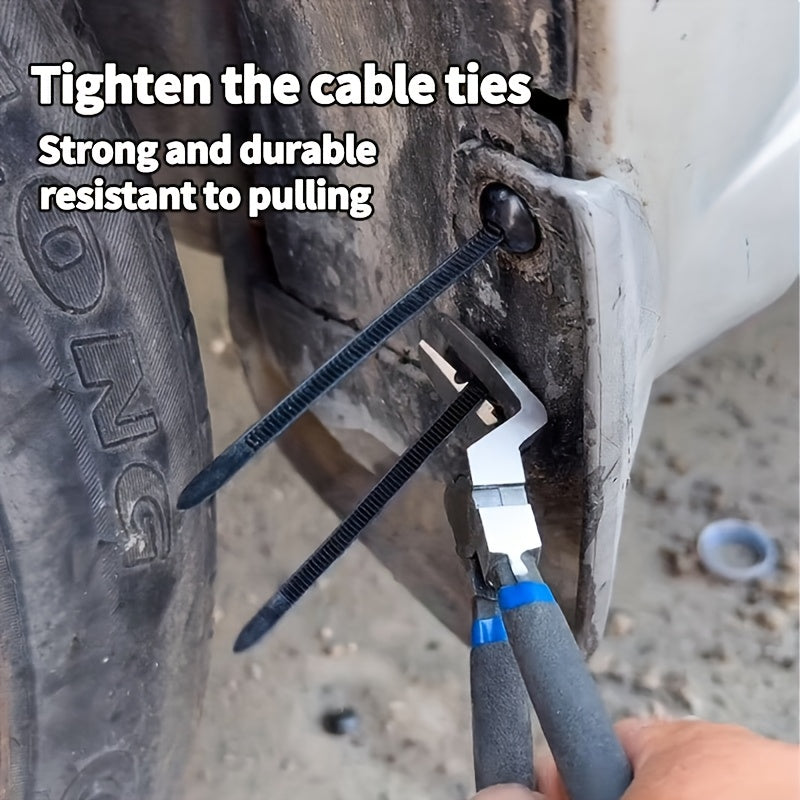 20PCS/110PCS Durable Self-Locking Nylon Cable Ties with Black Plastic Zipper Head - High Strength UV Resistant Fastener, Multi-Purpose Organizer for Auto Repair, Home, and Outdoor Use