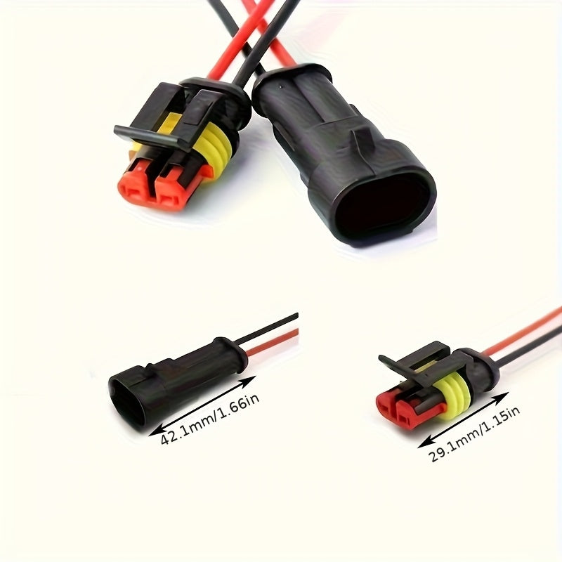 5 Pairs Male-Female Connector Nylon Flame Retardant Automotive Car Connector
