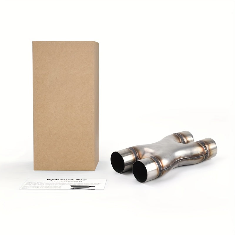 Exhaust Tip | 2.5*2.5*12 Inch | Unpolished | X-Type Weld | Single Layer