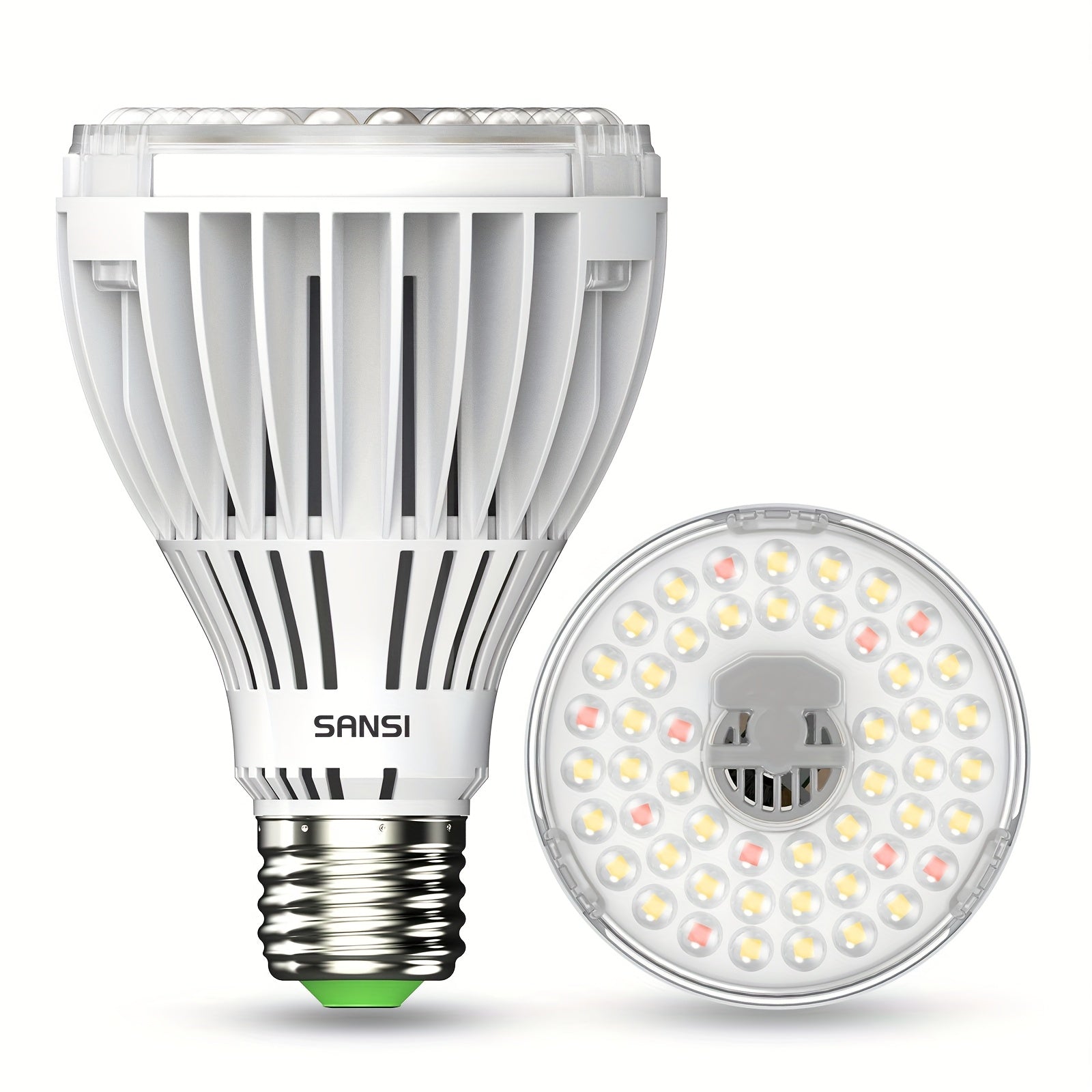 SANSI 30W 3000 Lumens LED Grow Light Bulb, PAR25 Full Spectrum with Optical Lens High PPFD, 5000K Daylight, 25,000 Hours Lifespan Indoor Plant Lighting