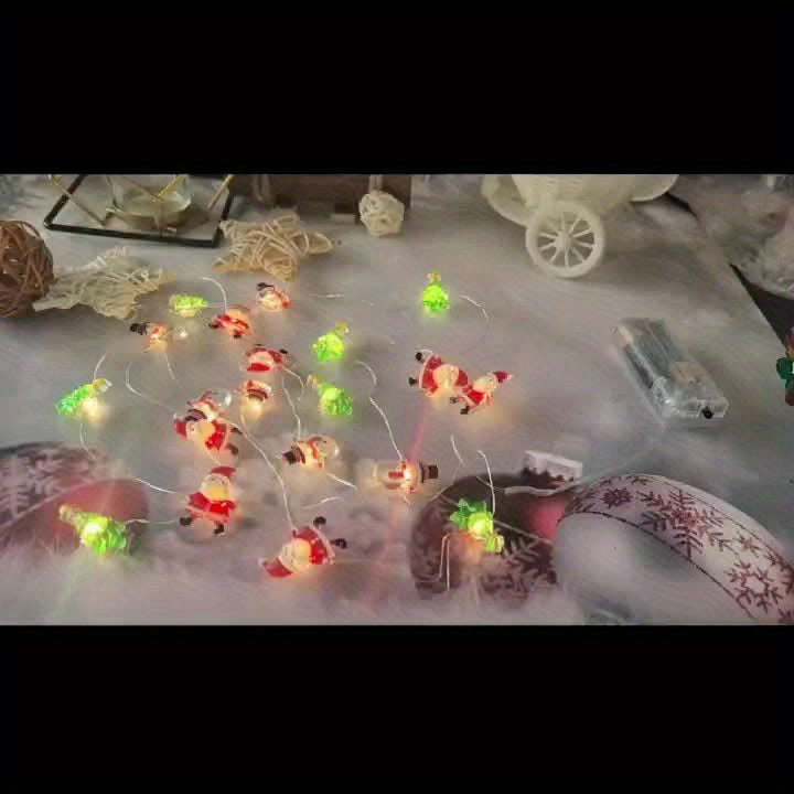 聖誕裝飾燈串 聖誕老人 雪人 聖誕樹 混搭室內庭院節慶嘉年華裝飾燈串