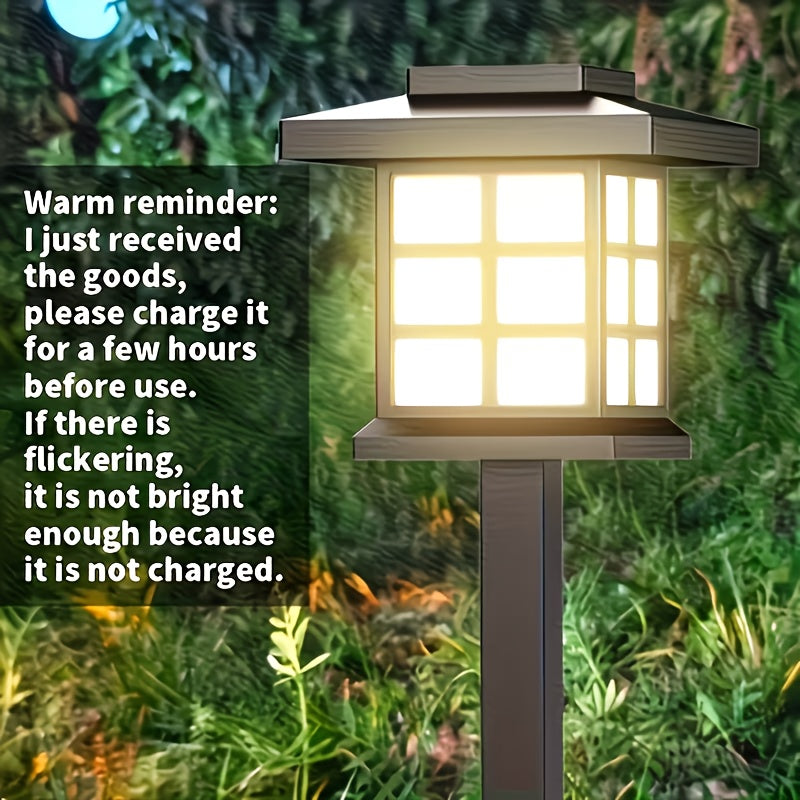 24/12-Piece Solar Outdoor Light, IP44 Street Light, LED Landscape Lighting Garden Light, Suitable for Sidewalk, Driveway, Courtyard and Lawn - Warm Light, 12-Piece Pack. Thanksgiving, Christmas and New Year Gift Decoration.