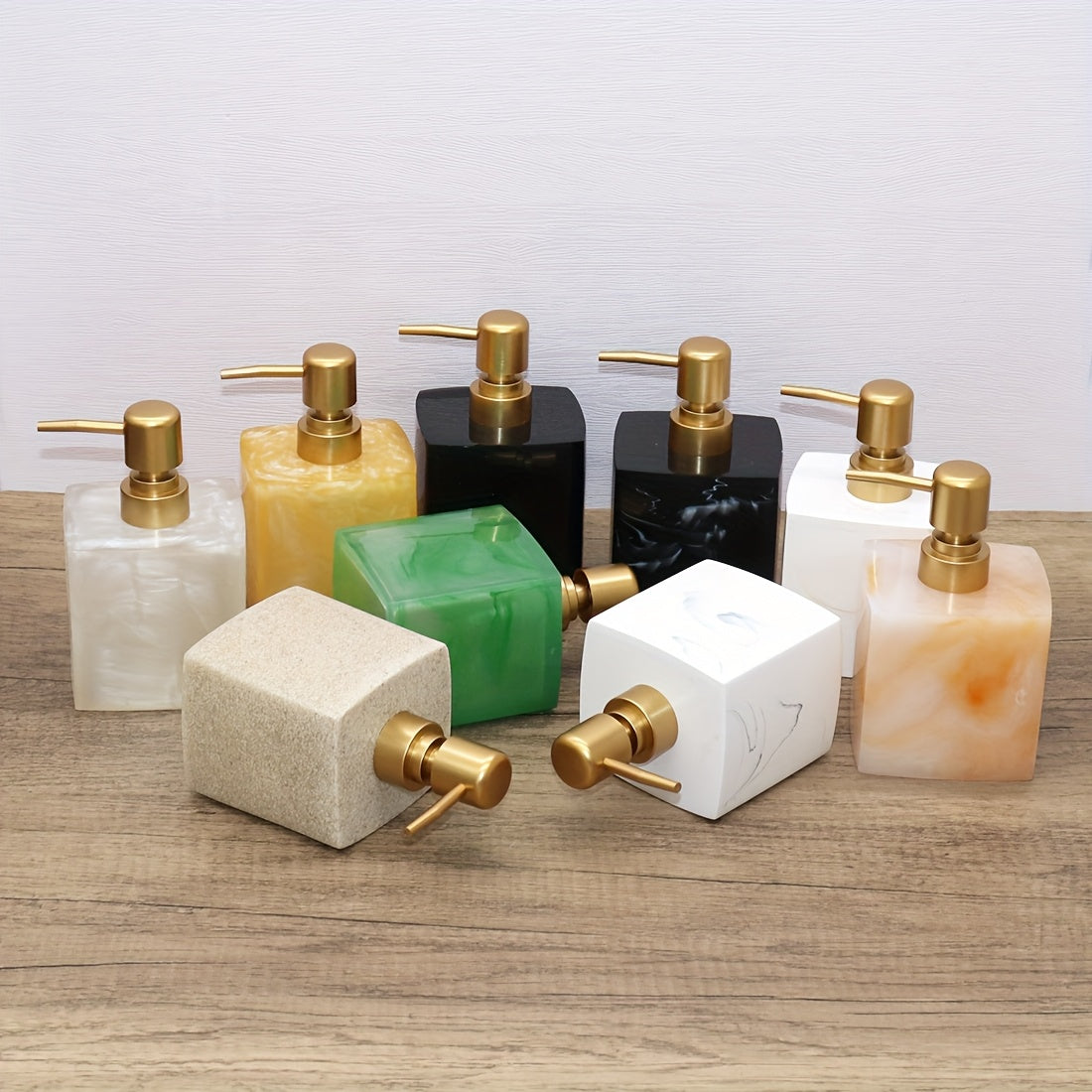 Hotel Bathroom Accessories - Hand Soap & Hand Cream Pump Bottles, Shower Gel & Shampoo Lotion Empty Refillable Bottles Set, Kitchen Soap Dish Soap Dispenser Bottles