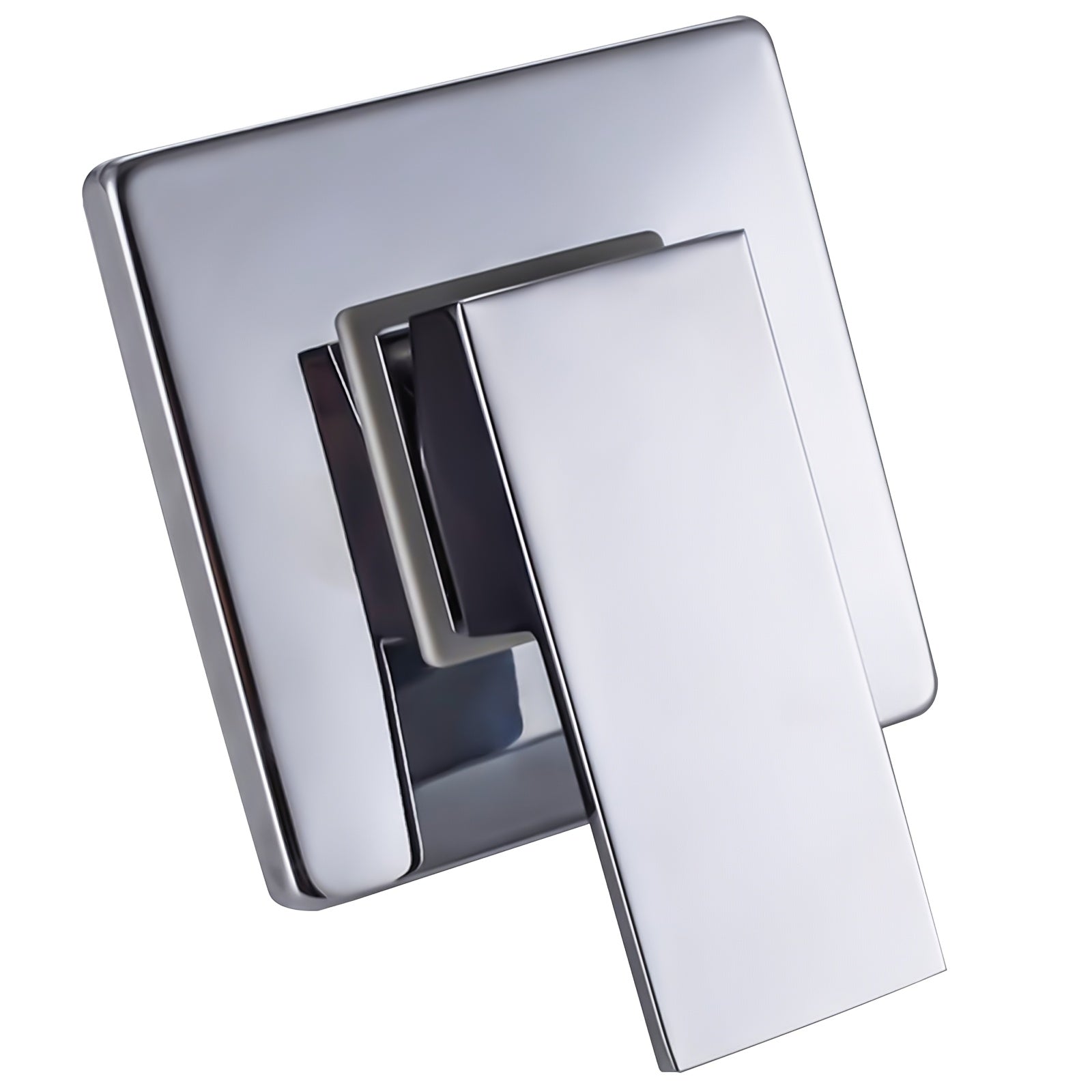 1Pc Plated Solid Brass 4-Way Square Wall Mounted Concealed Shower Faucet
