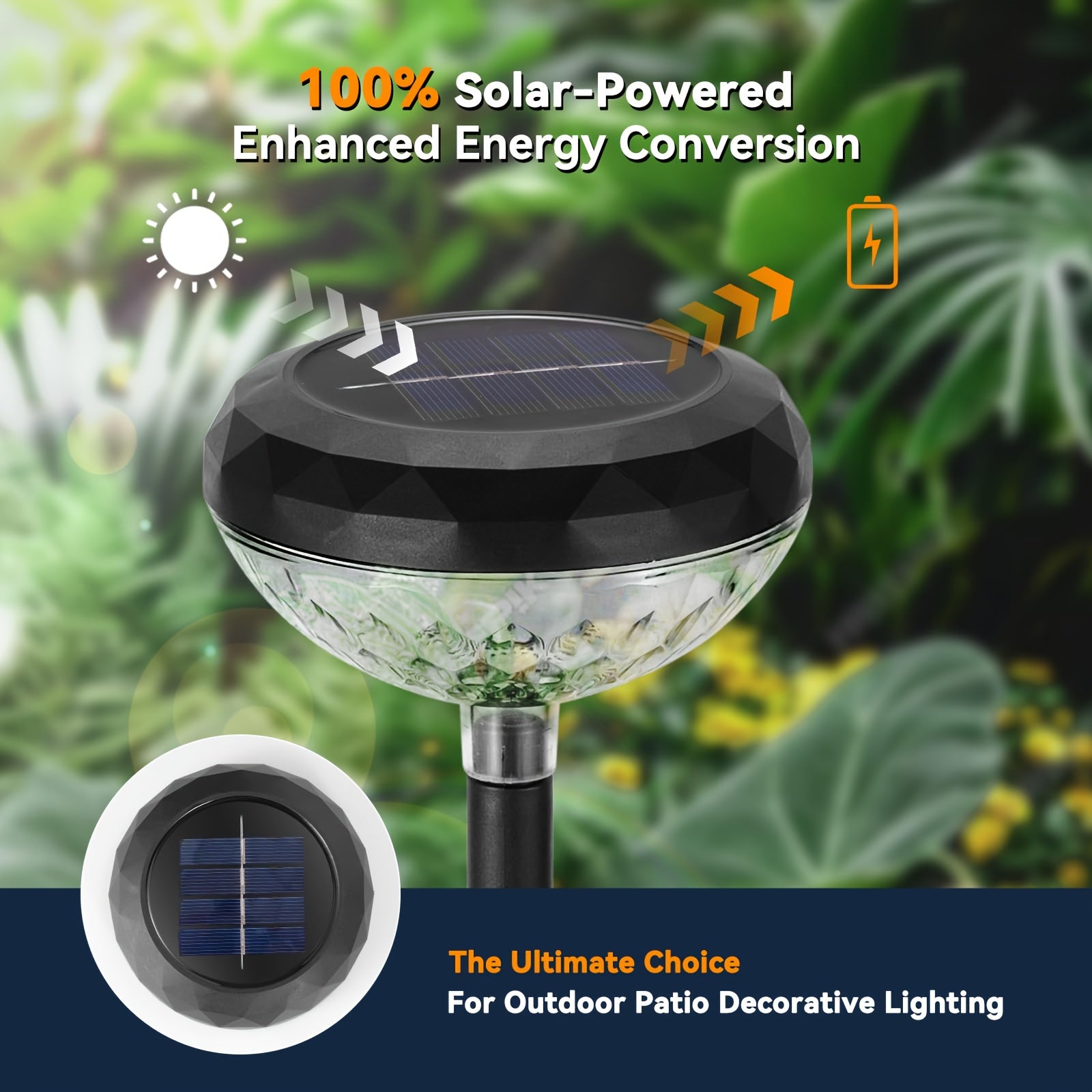 6 Pack Solar Light & Shadow Path Light, IP44 Waterproof Outdoor Lawn Light, Color Gradient LED Light, Perfect for Pathway, Villa, Courtyard, Garden Landscape Decoration, Holiday Party Atmosphere Decor