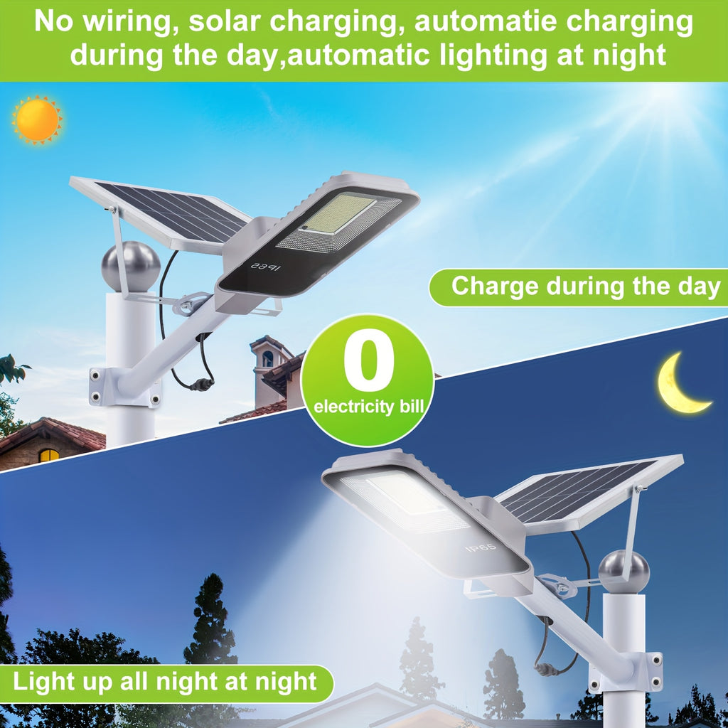 4/2/1 Pack Solar Street Light with Mounting Bracket, Dimmable LED Smart Light, 13.78-Inch Expanded Solar Panel Efficiently Collects Solar Energy, Long Distance, Light Sensor Activation, Fully Solar Powered, Energy Saving, Suitable for Harsh Weather