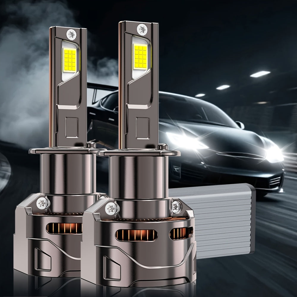2-Pack H11 LED Headlights, Compatible with H4/9003/HB2 H7 H11/H9/H8 H1 Sockets. High Brightness 9570 CSP Chip, 7500K Color Temperature, 300W Power, Supports CANBUS Voltage Adjustment