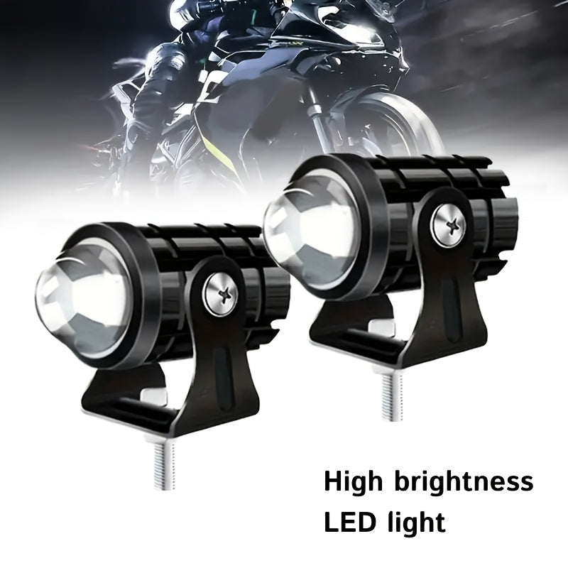 High Brightness LED Lights, Yellow-White/White Dual Light Source, 2-Pack, Wide Illumination Range, Exquisite and Practical, Suitable for Multiple Vehicle Models