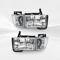 Headlight Assembly for Dodge RAM 1500/2500/3500 (1994-2002) - Direct Replacement Headlight with Clear Lens (Bulbs Not Included), Compatible with Part Numbers 55076749AD/AO, 55076748AD/AO, for Pickup Trucks