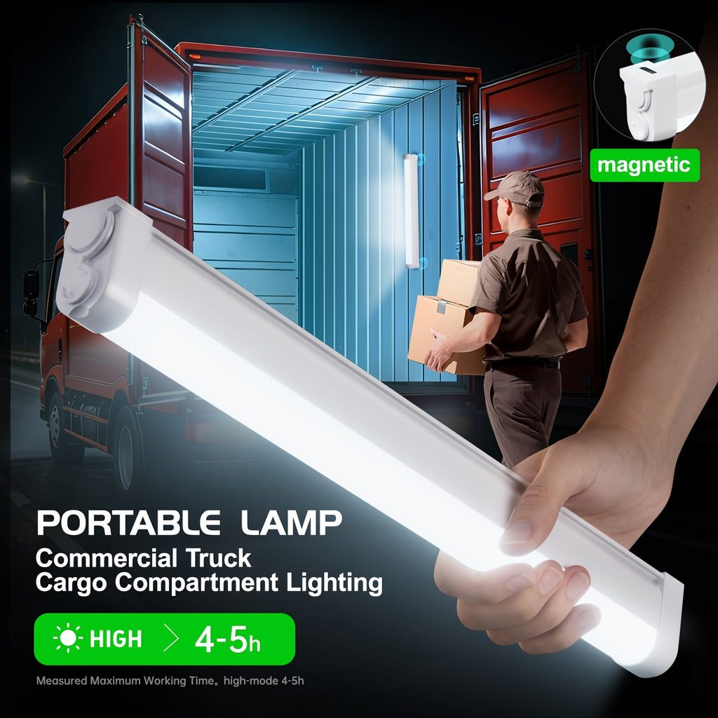 Rechargeable Portable Lamp, Multiple Dimming Modes with Stepless Dimming, Built-in Hook for Hands-Free Use, Ideal for Emergencies (No Remote, Button Control), Camping, Fishing, BBQ