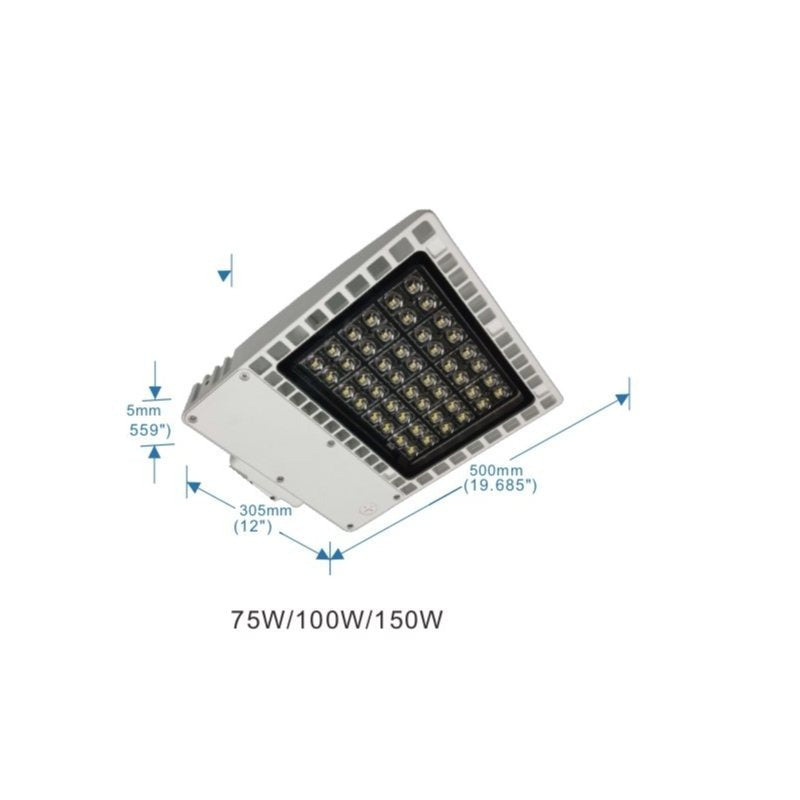 LED Parking Lot Light 150W / 200W / 300W Outdoor Light | Pole Mount LED Shoebox Light | Commercial Street Area Light, Perfect for Parking Lots, Roads