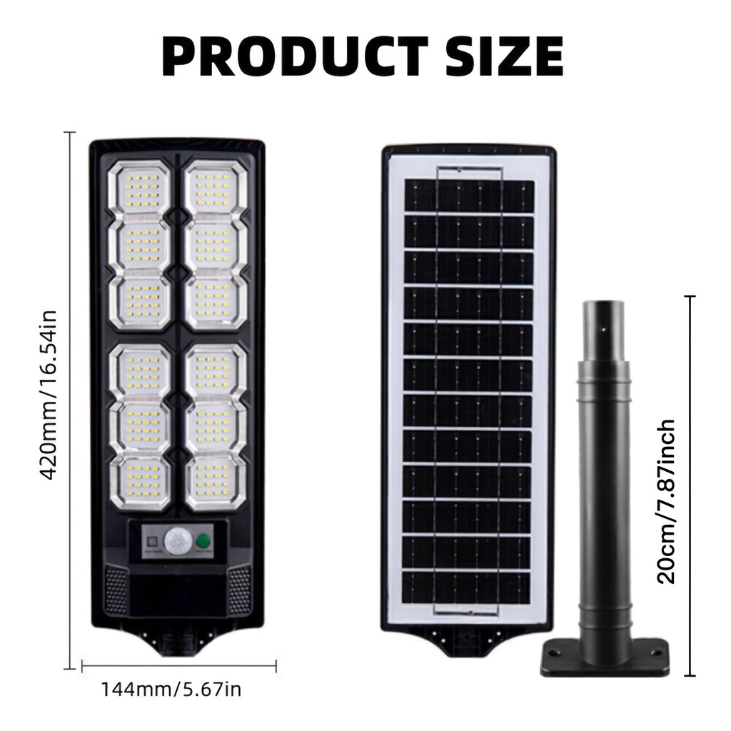 Solar Wall Light | LED Outdoor Street Light 96/192 LED Beads | IP65 Protection Rating | Remote Control Included | High Brightness | Perfect for Garden & Courtyard Walls | Modern Solar Lighting Fixture, Perfectly Suited for Christmas, Halloween