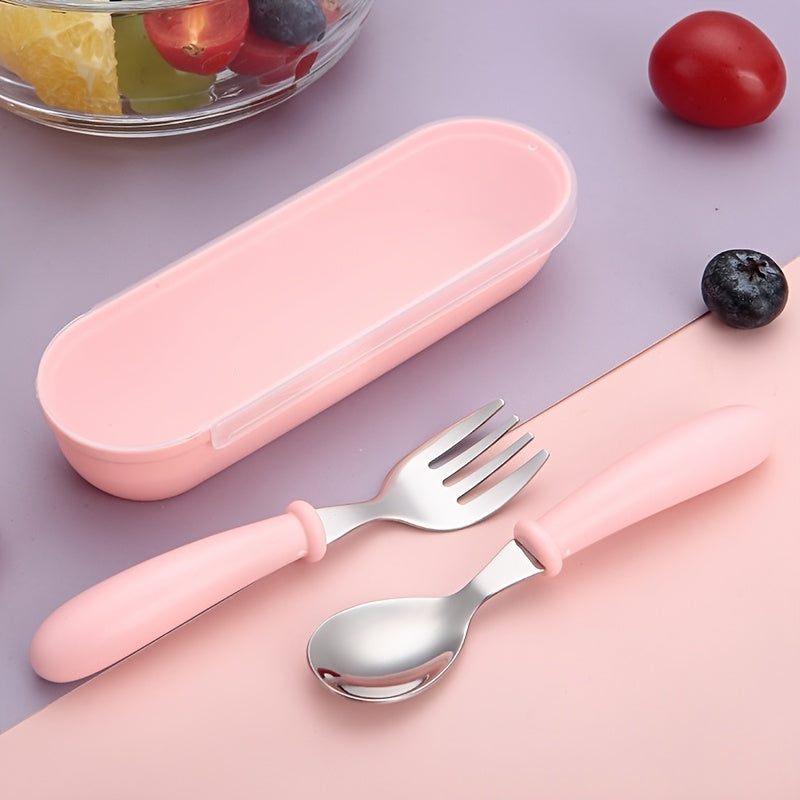 Stainless Steel Cutlery Set, Fork, Spoon, with Case