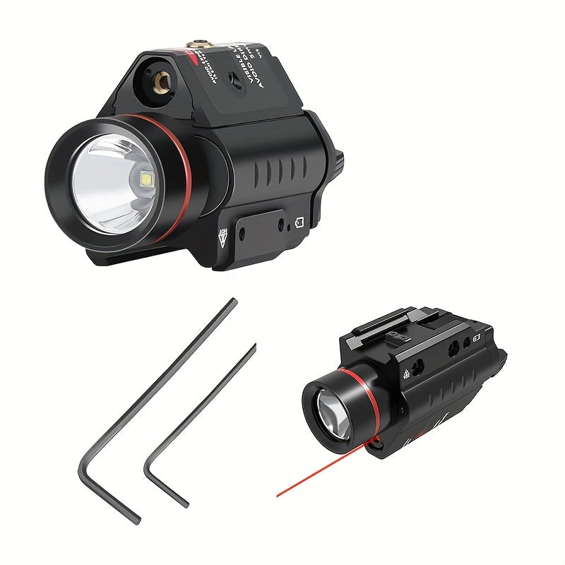 5038 Laser Sight Compact Aluminum Alloy Red/Green Laser Adjustable Picatinny Rail Mount Tactical Aiming for Hunting Shooting