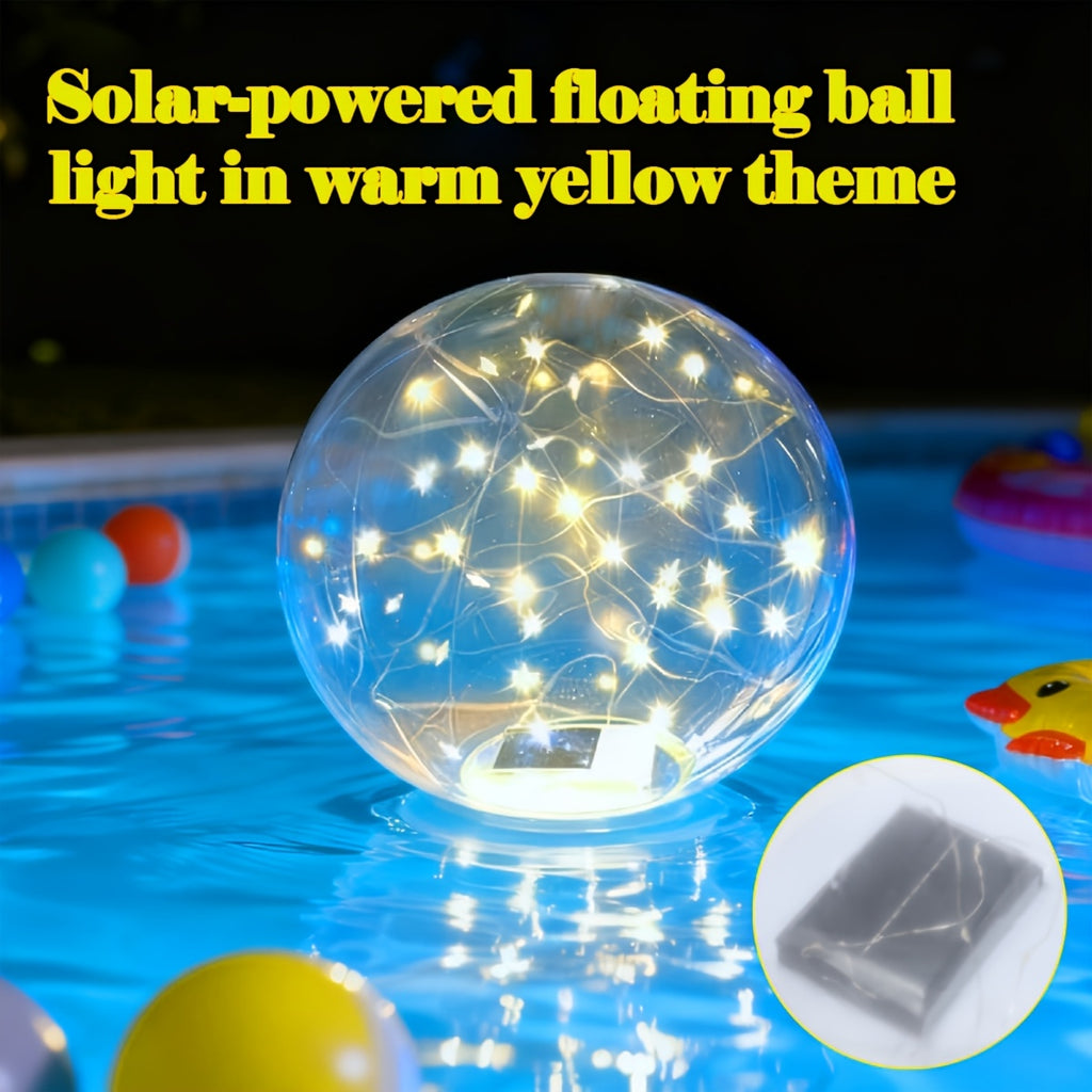 2-Pack Solar Floating Light with Air Pump - Solar Ball Light, Suitable for Pool, Pond Patio Light, Outdoor String Light, Garden Decorative Light, Ground, Party, Courtyard Party, Outdoor Decoration
