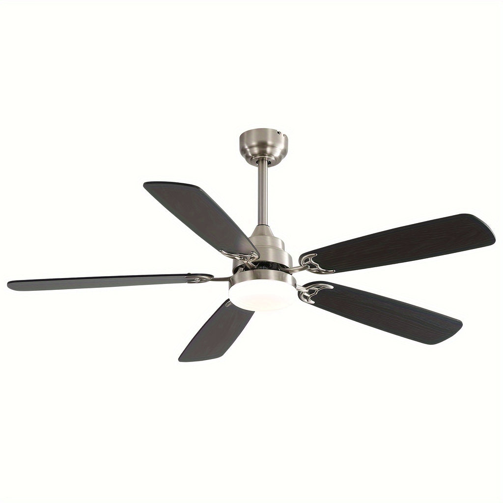 Sofucor 52" Ceiling Fan with Light & Remote, 6 Speeds, 3-Color LED, Timing, Low Profile, Noiseless Reversible DC Motor, for Bedroom, Living Room, Patio (3 Downrods Included)