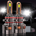 2-Pack H7 Car LED Headlight Bulbs, Compatible with H1/H4/9003/HB2/H7/H18/H11/H9/H8 Sockets, 60000 Lumens Brightness, 900% Brightness Increase, 9570 CSP Chip, 7500K Color Temperature