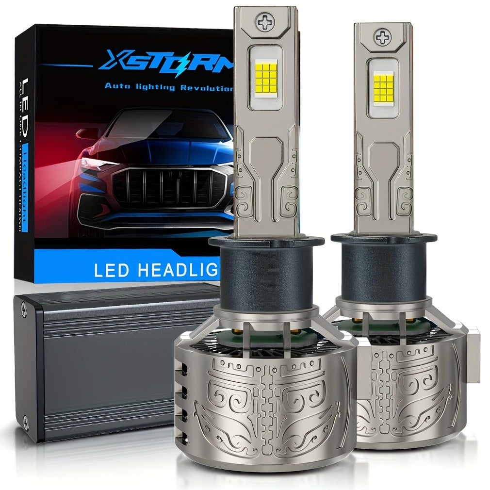 Xstorm 2Pcs 130W High Power H4 H7 H11 Super Bright LED Car Lights 40000Lm H1 H3 9005 HB3 9006 HB4 CPS Chip Car Fog Light Canbus Light 9012 Hir2 Car Light