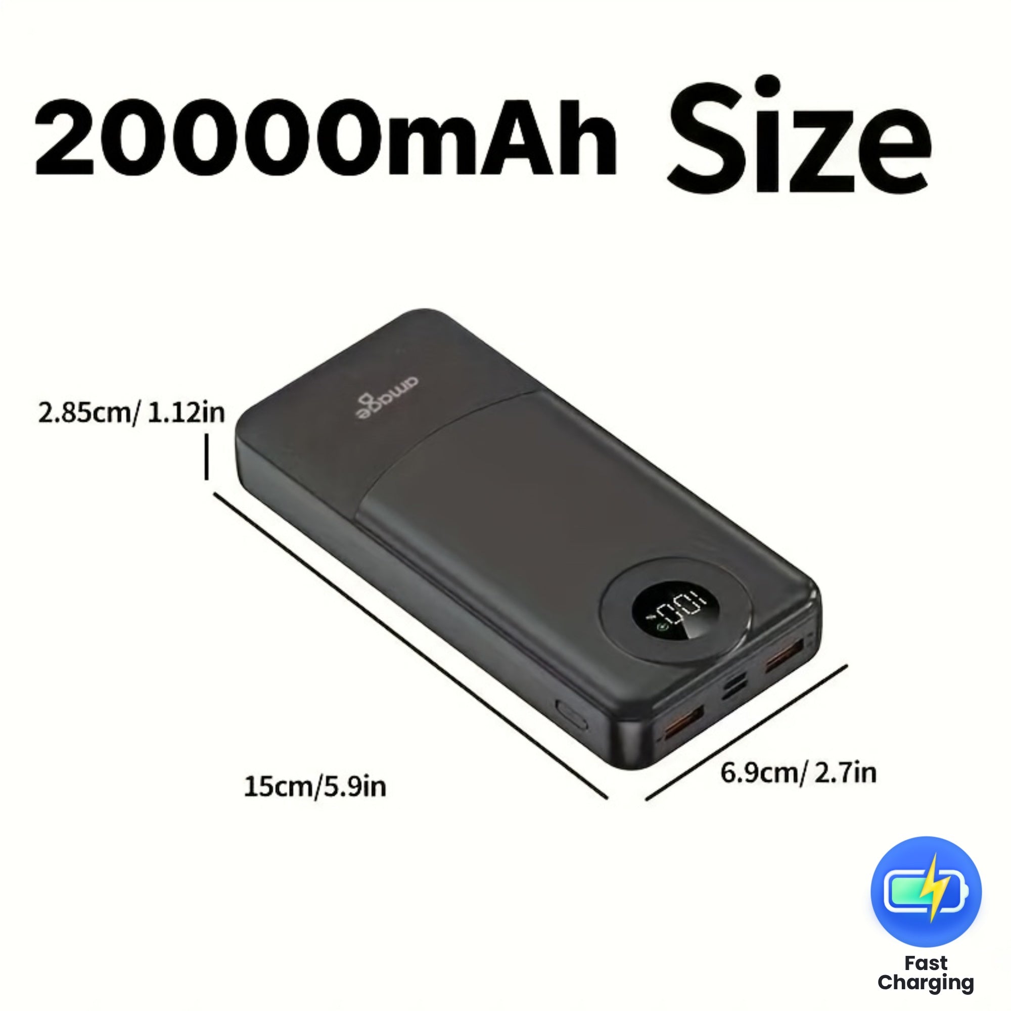 20000Mah Power Bank with PD22.5W Super Fast Charging, Portable Charger Featuring LED Power Display, Outdoor Emergency Backup Battery Pack, with Usb/Type-C/Micro Interfaces, Suitable for Iphone, Android, And Other Smartphones