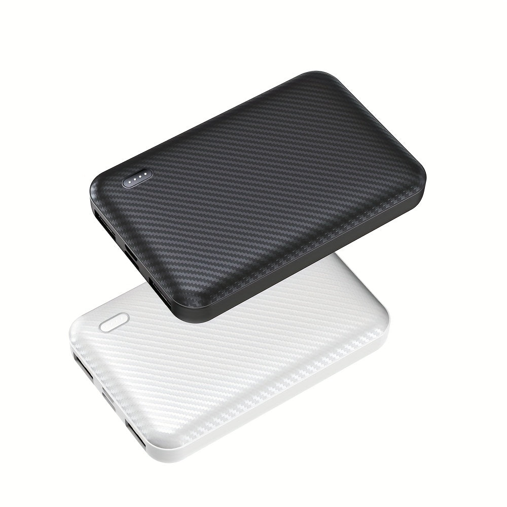 Super compact mini power bank charger 5000mAh, super mini 5V 2A high-density battery pack mobile phone charger, suitable for heating clothes, mobile phones, tablets, smart watches, etc. Gift choice for men and women