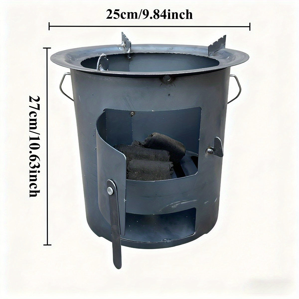 Outdoor Grill, Fire Pit, Patio BBQ Heating Stove, Outdoor Leisure Camping Stove, Charcoal Grill, Hiking BBQ Stove