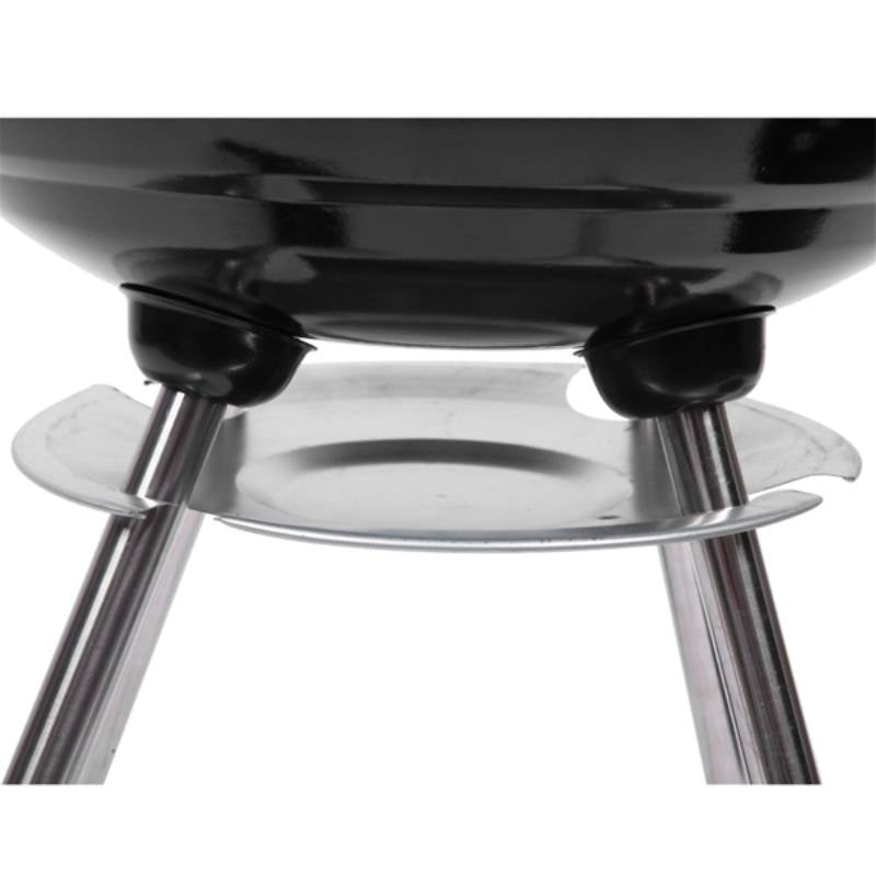 18-Inch Coke Stove with Enamel-Coated Body, White Sides and 5.91-Inch Diameter Wheels