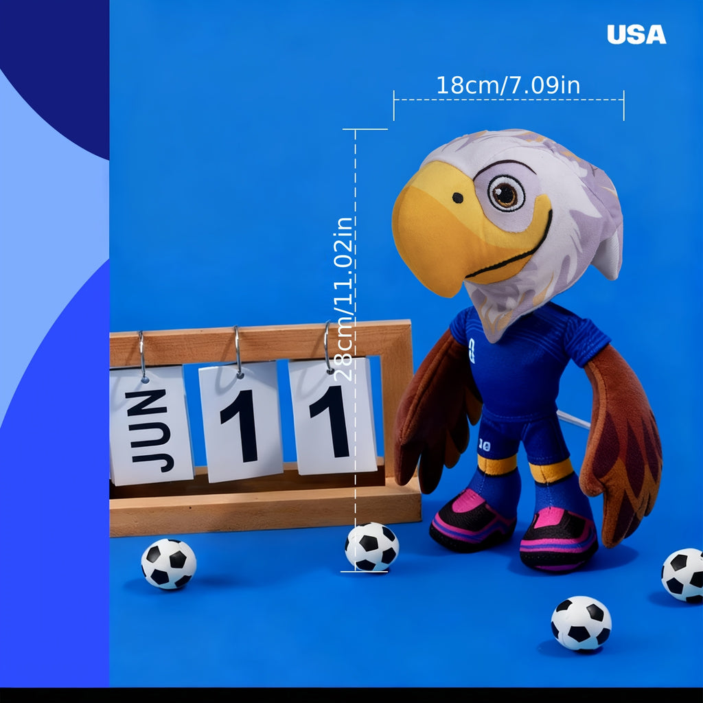 FIFA 2026 年国际足联世界杯官方授权 可爱吉祥物毛绒公仔枫叶扎尤吉祥物周边 狗狗发声玩具