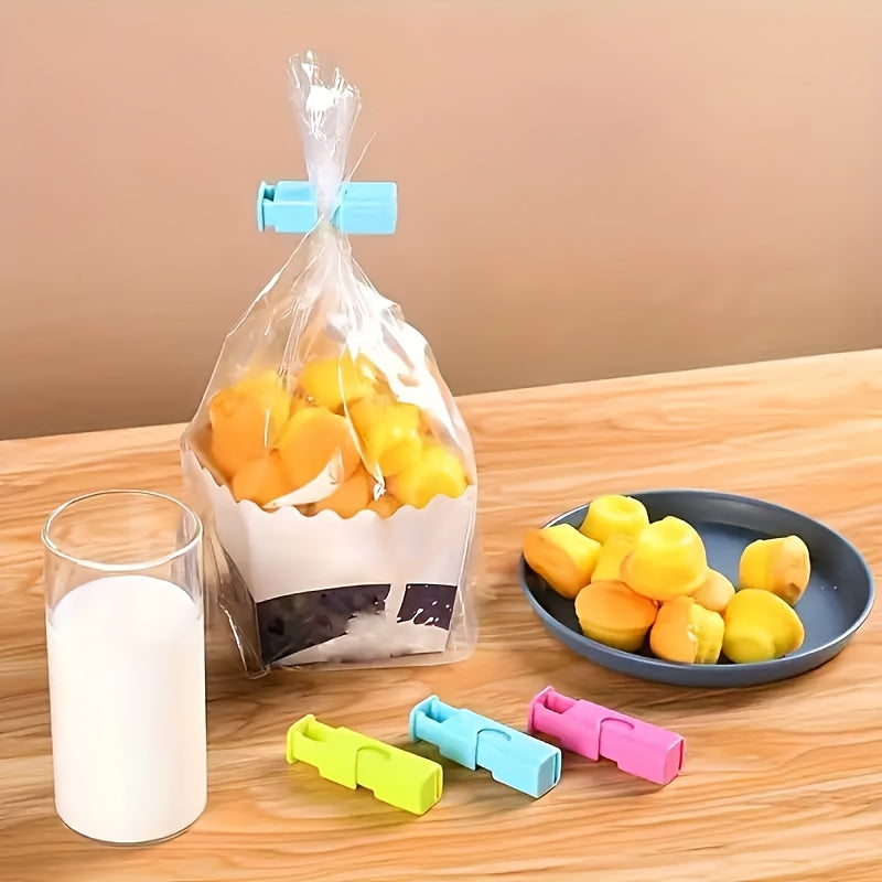 4-Piece Bag Sealer Clips - Universal for Plastic & Bread Bags - Home Food Freshness Preservation Tool