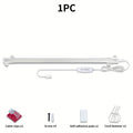 LED cabinet light, dimmable with timer, ultra-bright under-cabinet light, 4 brightness levels, shelf light 5V/2A plug, suitable for desks, bookshelves, studios, garages (adapter not included)