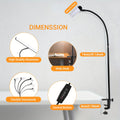 USB anti-glare desk lamp, with 3 color temperature modes, beneficial for eye health, no screen reflection, adjustable brightness, creating a comfortable office environment for you. Suitable for home office areas. Black