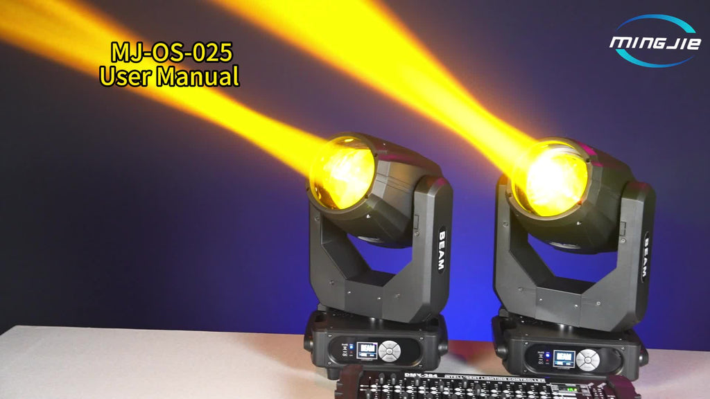 350W beam light, DJ stage light, black moving head light, moving head light, spotlight, stage light - DMX512 control, with 15 colors and 13 gobo patterns, voice/sound activation, aluminum alloy housing