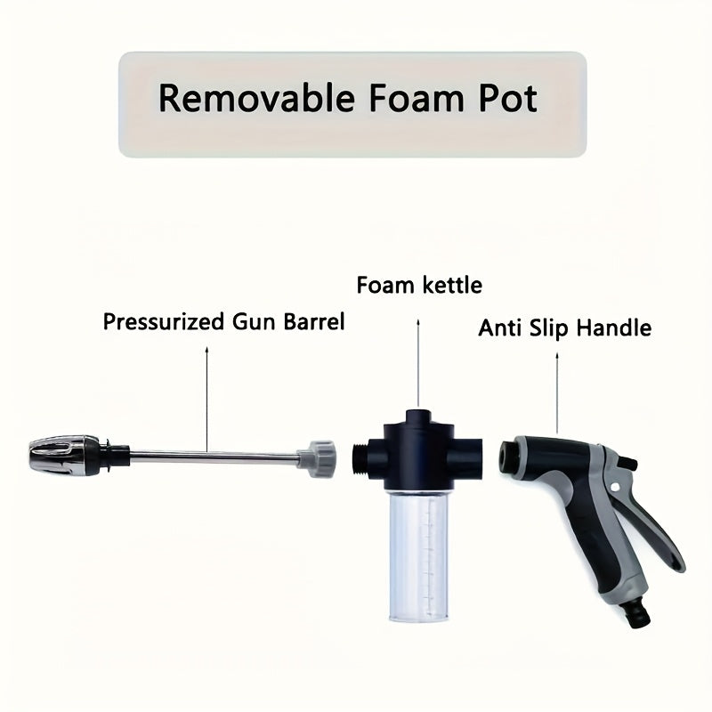 High-Pressure Car Wash Gun – For RV Exterior, Auto Detailing & Garden Hose Nozzle – Adjustable Spray Modes, Rust-Proof Design – Heavy-Duty Construction for Home & Commercial Use. Christmas & Halloween Gift