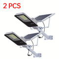 4/2/1 Pack Solar Street Light with Mounting Bracket, Dimmable LED Smart Light, 13.78-Inch Expanded Solar Panel Efficiently Collects Solar Energy, Long Distance, Light Sensor Activation, Fully Solar Powered, Energy Saving, Suitable for Harsh Weather