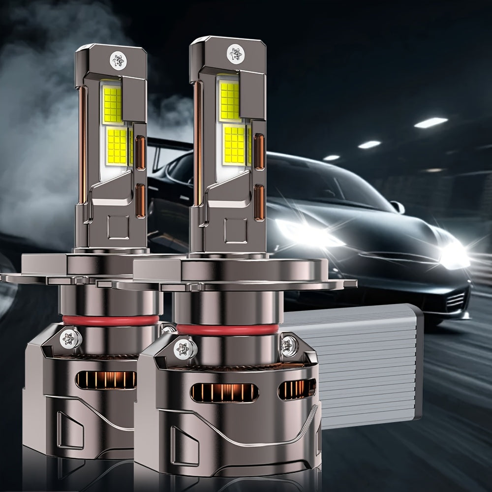 2-Pack H11 LED Headlights, Compatible with H4/9003/HB2 H7 H11/H9/H8 H1 Sockets. High Brightness 9570 CSP Chip, 7500K Color Temperature, 300W Power, Supports CANBUS Voltage Adjustment