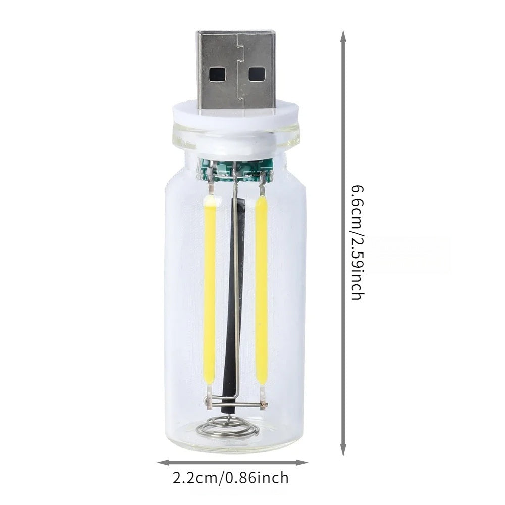 RGB vintage tube ambiance light, cyberpunk style, USB powered, multi-color changing desktop decorative night light, creative gift, bedroom lighting / party decoration / DIY project multi-purpose, preferred gift for Christmas