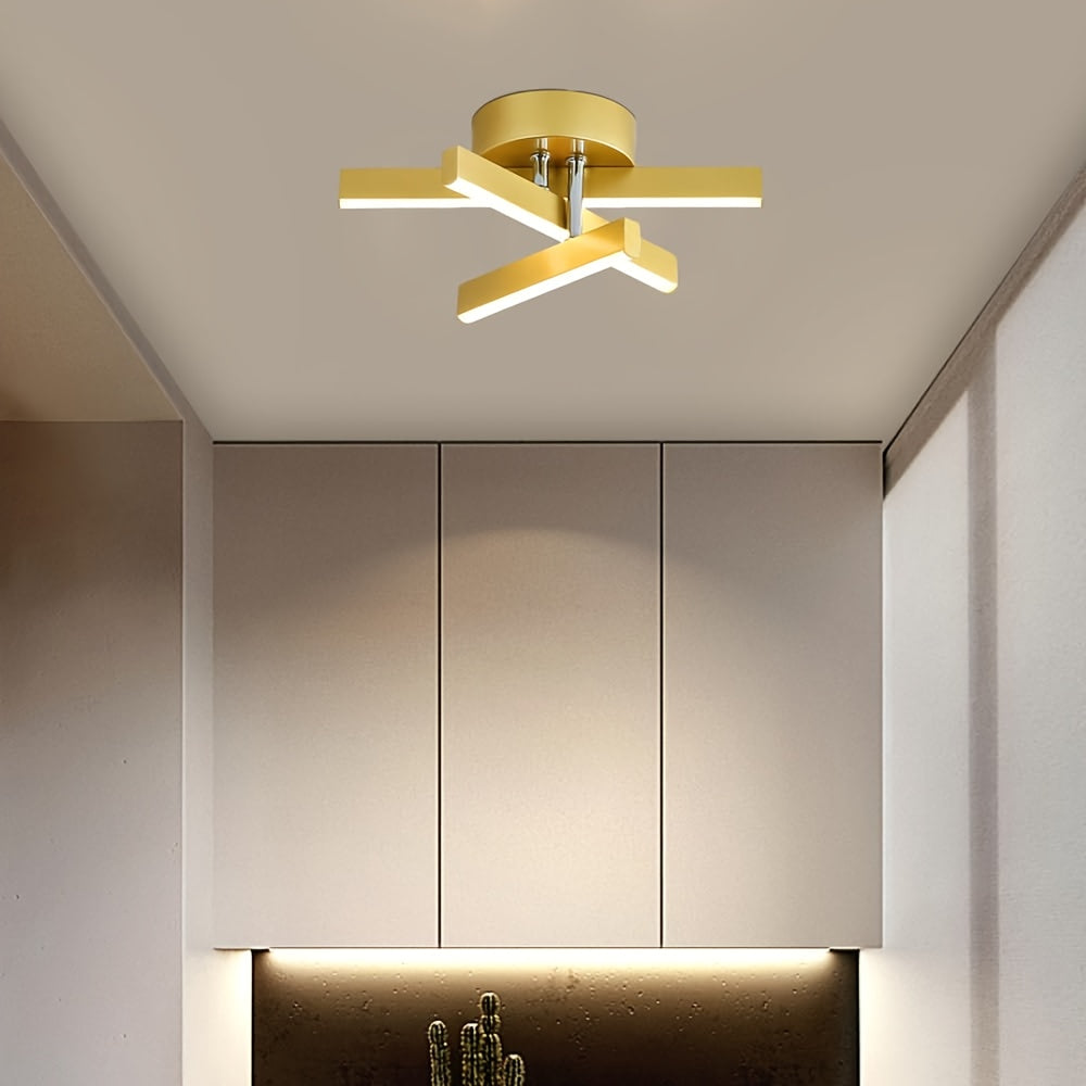Modern metal LED ceiling light, two shades optional, suitable for bathroom, ceiling light, kitchen, porch, office, hallway and bedroom. Multiple colors available