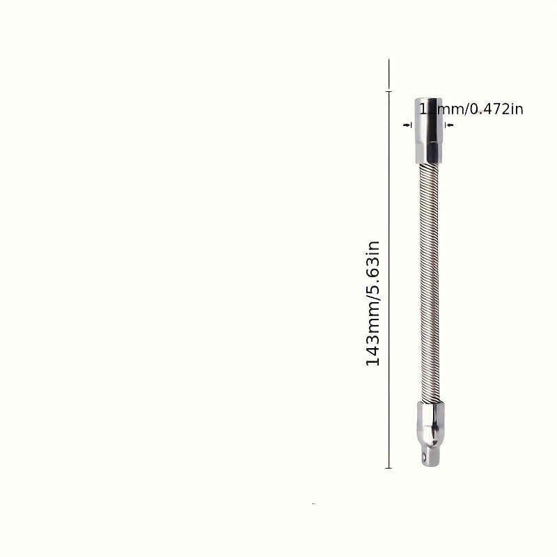 1pc, Chrome Vanadium Steel Extension Bar with 1/4-Inch Drive - High Torque, Flexible, and Rust-Resistant for Auto Repair