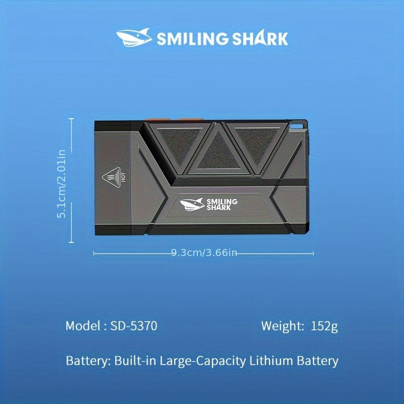 1 Upgraded Work Light, SMILING SHARK SD5370 COB Flashlight, 9 Lighting Modes, Type-C Charging, Built-in Ultra-Bright LED Chip, Lightweight for Night Camping, Exploration, Repair & Home Use