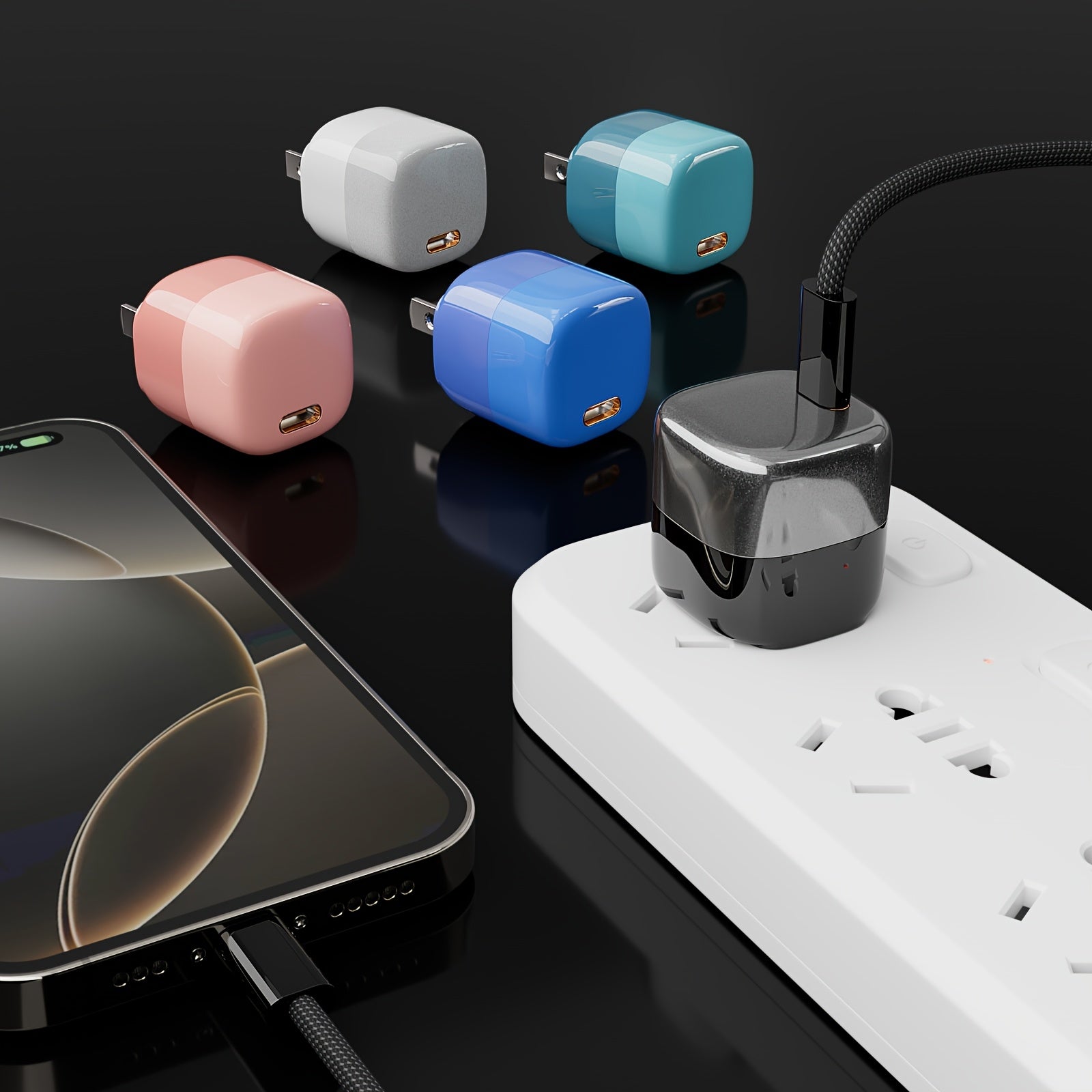 Type C fast charger, 20W charger, suitable for iPhone 15/16 series, iPad, Samsung, etc.