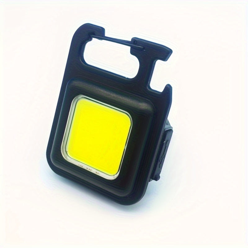 New USB Rechargeable COB Work Light, Portable Multifunctional Flashlight, Keychain Light, Outdoor Mini Light