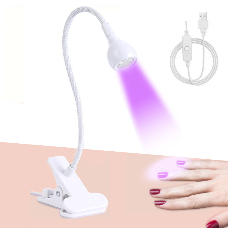 LED light clip-on flexible metal tube USB mini gel lamp desktop nail dryer for DIY manicure, suitable for indoor bedroom home decor living room, perfect Christmas/Valentine‘s Day/birthday gift, nail lamp, desktop nail lamp