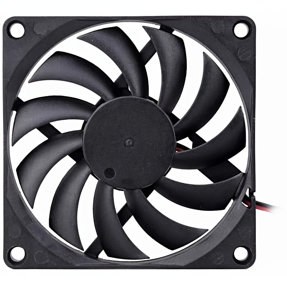 80mm Black Cooling Fan DC 5V 12V 24V 80mm×80mm×10mm 8010 DC Cooling Fan